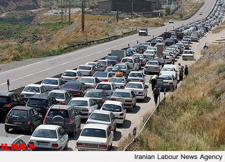 ترافیک سنگین در محورهای البرز