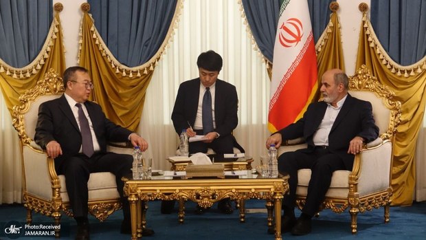 دبیر شورای عالی امنیت ملی ایران به وزیر چینی: باید با تلاش همه جانبه منطقه ای و بین الملی ماشین جنگی رژیم صهیونیستی متوقف شود