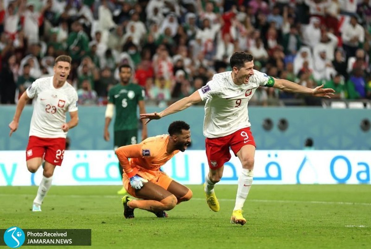 لواندوفسکی بالاخره در جام جهانی گل زد+عکس و ویدیو