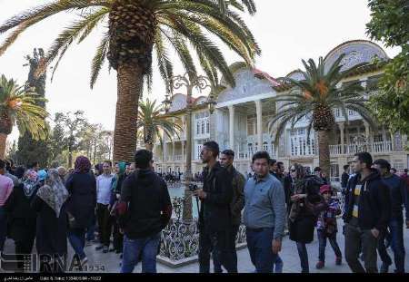 باغ ارم شیراز به روی میهمانان نوروزی آغوش گشود
