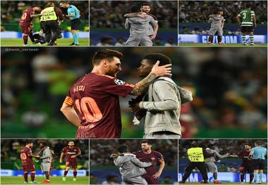 بوسیدن کفش مسی توسط یک هوادار !+ عکس
