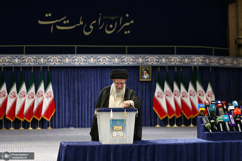 حضور رهبر معظم انقلاب اسلامی در انتخابات ریاست جمهوری چهاردهم