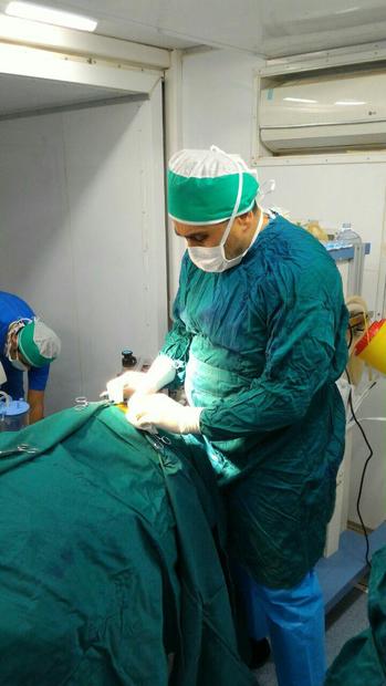 انجام نخستین عمل جراحی مغز در رزمایش بزرگ مردم یاری محمد رسول الله (ص) ارتش