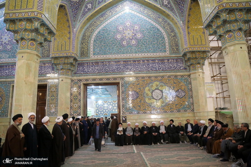 مراسم تشییع و خاکسپاری مرحوم آیت الله قاضی زاده اراکی(ره)