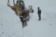 ارتفاع برف در منطقه تاراز خوزستان به بیش از یک متر رسید