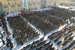مراسم تكريم از دو هزار  دانشجوی دختر محجبه در حرم مطهر امامین کاظمین (ع)