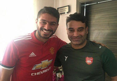 شایان مصلح در جمع بازیکنان سپیدرود+ عکس
