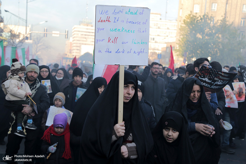 حضور میلیون ها تهرانی در تشییع پیکر مطهر سردار قاسم سلیمانی - 5