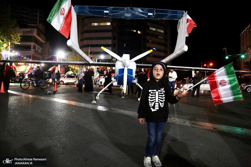 نصب و استقرار پهباد مهاجر 6 در سه راه قیطریه