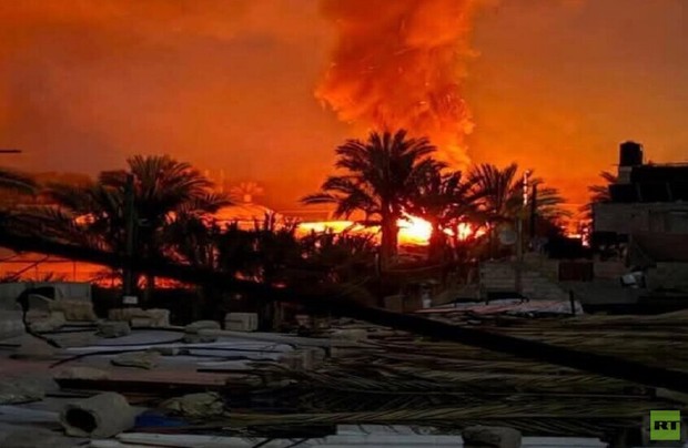 ببینید/ بمباران گسترده غزه توسط اسرائیل، امروز