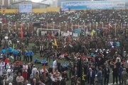 تجمع 20 هزار نفری بسیجیان در بوشهر برگزار شد