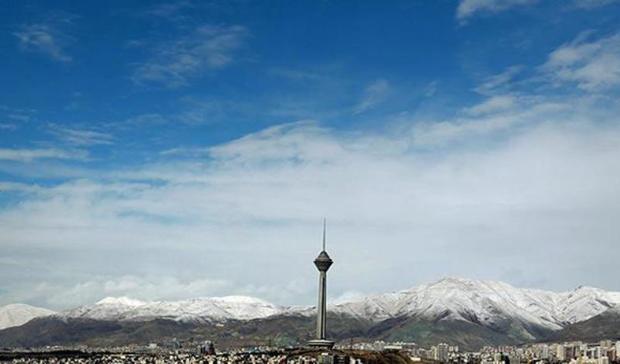 دمای هوای تهران 2 درجه کاهش می یابد