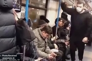 تصاویر/ حبس در انتظار فردی که در مترو تظاهر به ابتلا به کرونا کرد