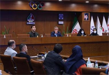  تبریک کمیته ملی المپیک به سجاد گنج زاده و نجمه خدمتی
