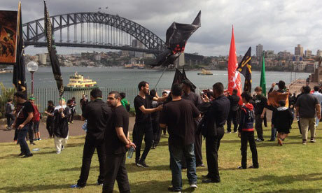 عکس روز/ اعتراض  به جنایات داعش در ظهر عاشورای سیدنی