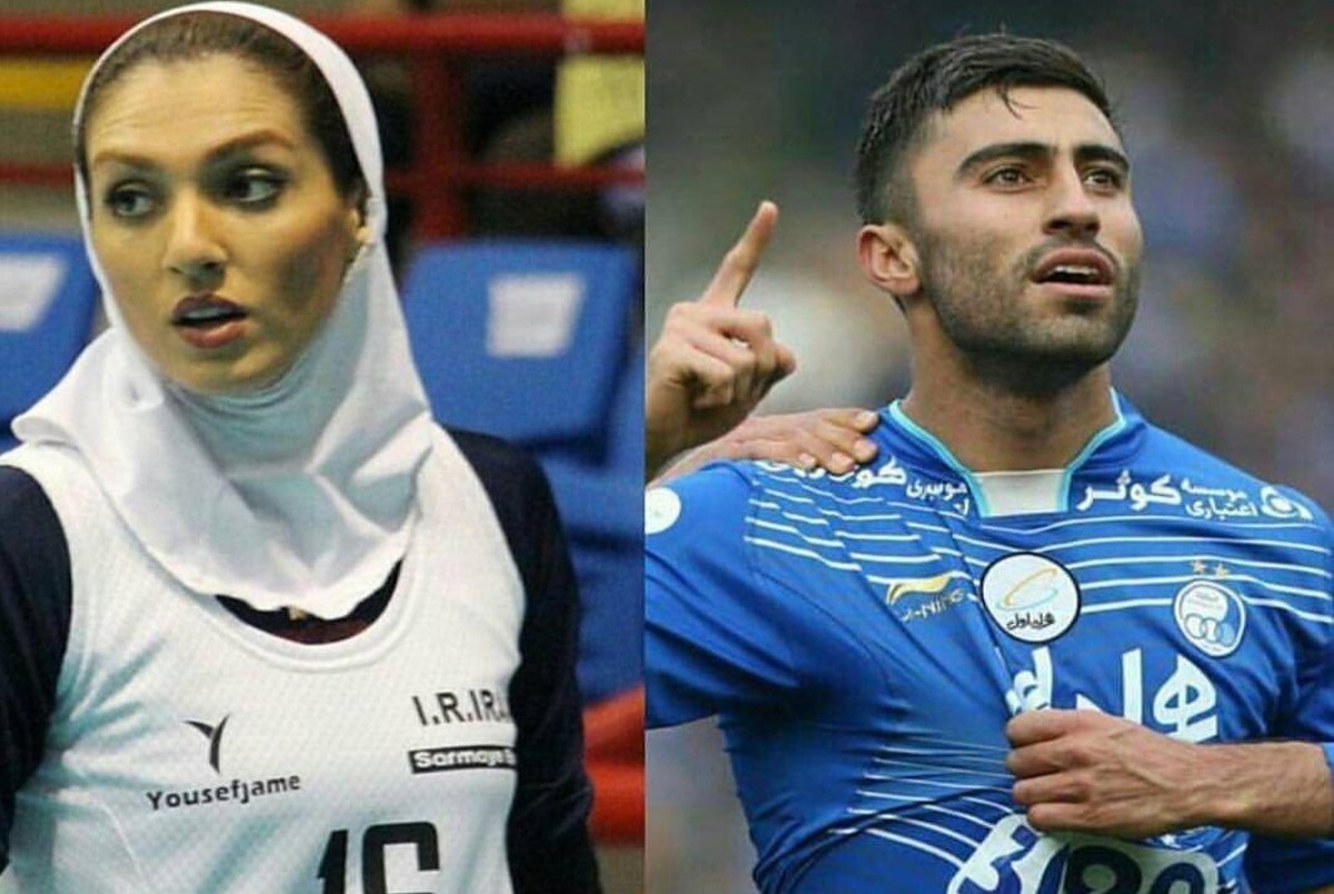 نخستین زوج لژیونر ورزش ایران در بلژیک + تصاویر/ موافقت شارلوا با حجاب اسلامی شیخی