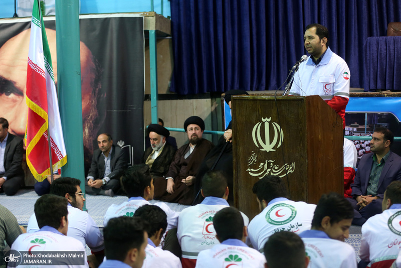 تجدیدمیثاق جوانان هلال احمر با آرمان های حضرت امام(س)