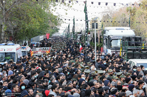مراسم تشییع 200 شهید گمنام دفاع مقدس در تهران -2