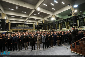 آخرین شب مراسم عزاداری حضرت اباعبدالله الحسین(ع) با حضور رهبر معظم انقلاب