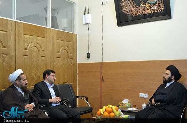 دیدار رئیس شورای شهر یزد با حجت الاسلام و المسلمین سید علی خمینی