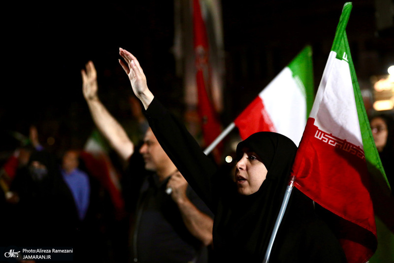 چهل و چهارمين شب اجتماع پرشور مردم در تهرانپارس