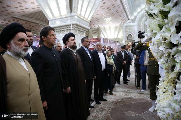حضور عمران خان در حرم امام خمینی با استقبال یادگار امام