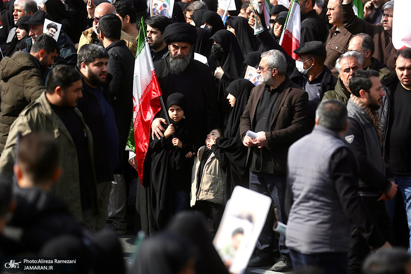 تشییع پیکرهای مطهر فرماندهان عالی‌رتبه نیروهای مسلح و جمعی از شهدای مردمی-1