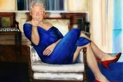 بیل کلینتون با لباس زنانه! + عکس