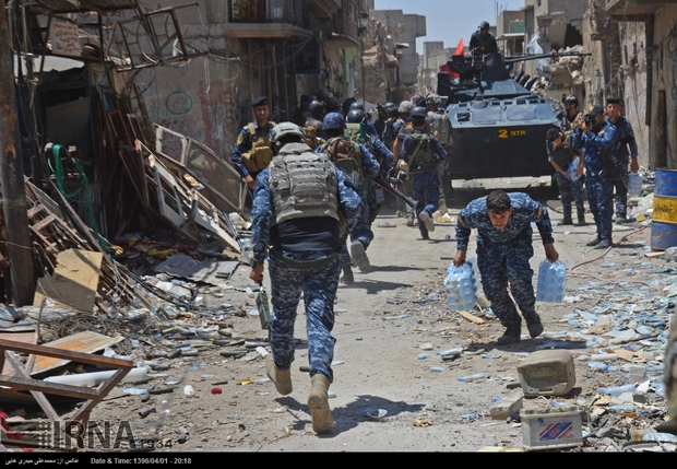 جنگ خیابانی با داعش در محلات قدیمی شهر موصل+ تصاویر