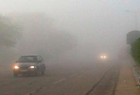 مه گرفتگی در برخی جاده های خراسان رضوی
