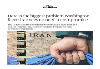 گاردین: بزرگ‌ترین مشکل واشینگتن این است که ایران هیچ نیازی به سازش نمی‌بیند و ترامپ بین ادامه جنگ پرهزینه و مذاکره با دستاورد ناچیز گیر کرده است