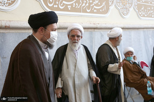 مراسم سالگرد مادر حجت الاسلام و المسلمین ساعدی در حرم امام خمینی‎ (س)