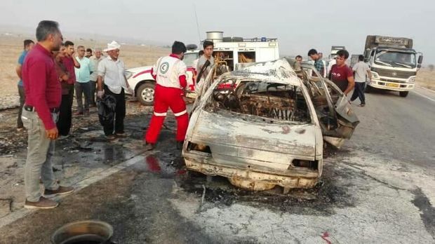 حادثه رانندگی محور کهورستان به لار سه کشته و ۶ زخمی داشت
