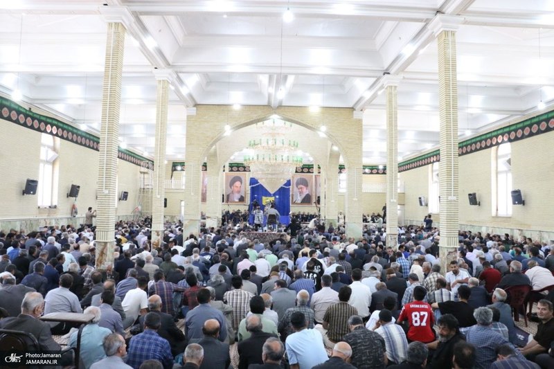 مراسم سی و هفتمین سالگرد بزرگداشت امام خمینی (س) در روستای خیارج استان قزوين