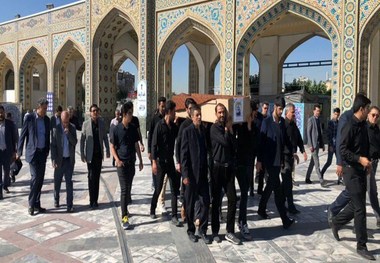 مراسم تشییع پیکر بانوی پارالمپیکی تیروکمان ایران+ تصاویر
