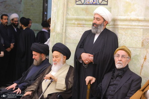 مراسم ترحیم آیت الله نورالله شاه آبادی(ره) در مسجد اعظم قم