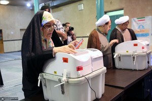 حضور سید حسن خمینی در دور دوم انتخابات مجلس شورای اسلامی
