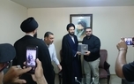 دیدار سید علی خمینی با فرزند شهید سید عباس موسوی در لبنان