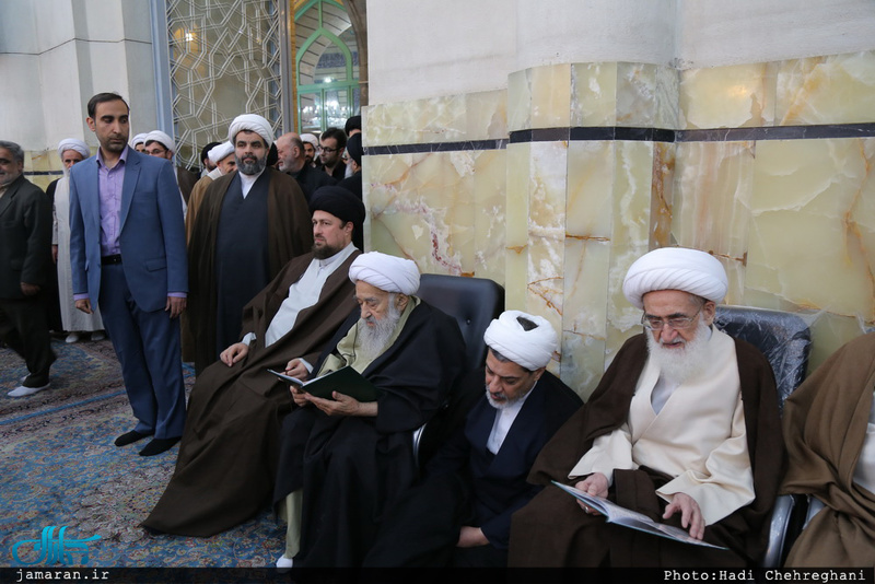 مراسم هفتمین روز درگذشت آیت الله ابن الرضا(ره) در مسجد اعظم قم