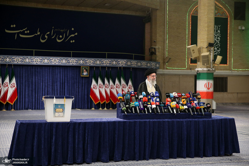 حضور رهبر معظم انقلاب اسلامی در انتخابات ریاست جمهوری چهاردهم