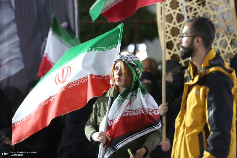 چهل و چهارمین شب اجتماع پرشور مردم در صادقیه