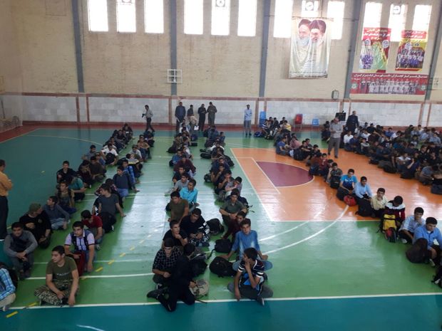 400 دانش آموز گچسارانی راهی مناطق جنگی شدند