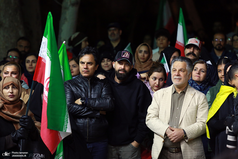 اجتماع پرشور مردم و هنرمندان در باغ فردوس