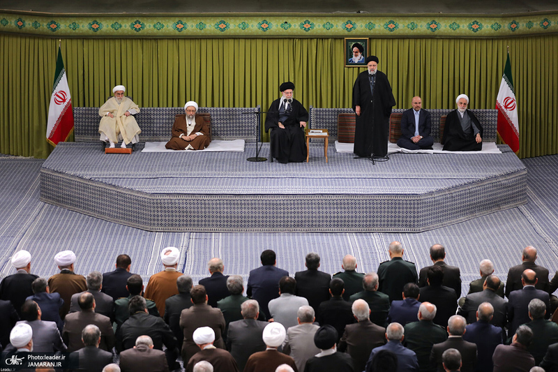 دیدار مسئولان نظام و سفرای کشورهای اسلامی با رهبر معظم انقلاب
