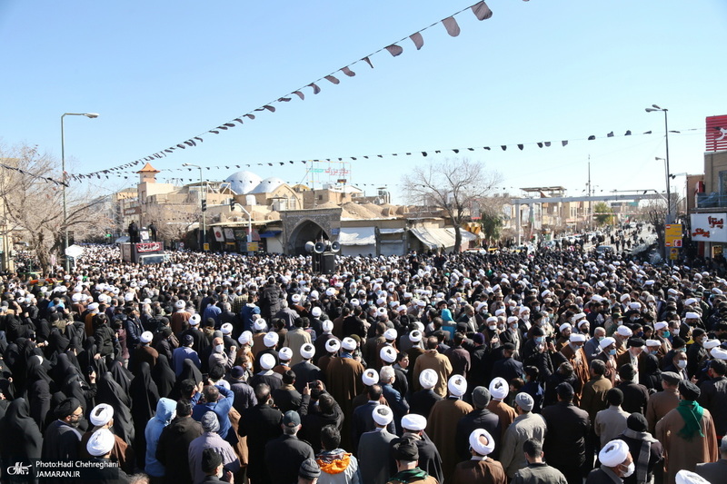 مراسم تشییع آیت الله العظمی صافی گلپایگانی (ره) در قم -1