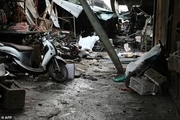 عکس/ انفجار موتور سیکلت بمب گذاری شده در تایلند