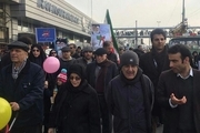 حضور تاج زاده، آذر منصوری و... در راهپیمایی 22 بهمن+عکس