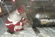 ارائه خدمات امدادی به ۶۴۳ نفر در برف و کولاک گلستان