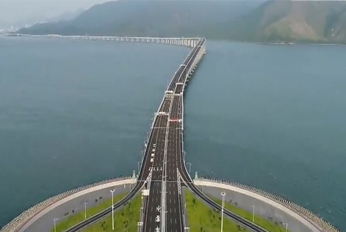 طولانی‌ترین پل دریایی جهان در چین+ ویدیو