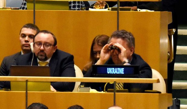 دوربین خبرساز اوکراینی‌ها در سازمان ملل! + عکس